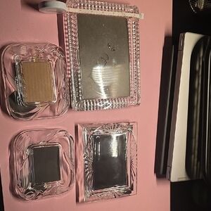 Elegant Glass Photo Frames Set